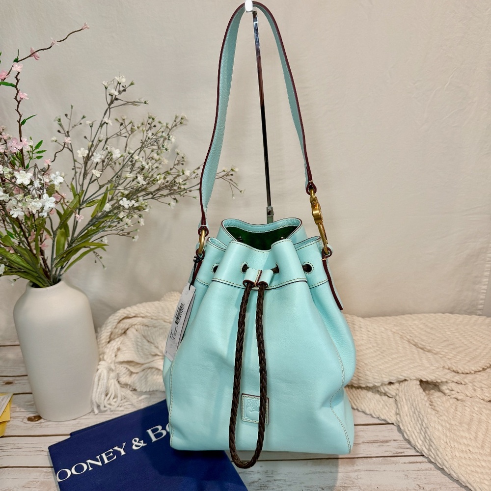 NWT Dooney & Bourke Florentine Hattie Drawstring - Pale Blue